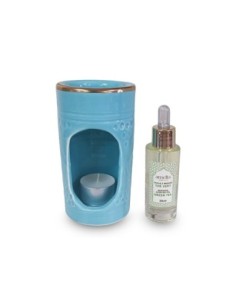 Bruleur bleu avec huile